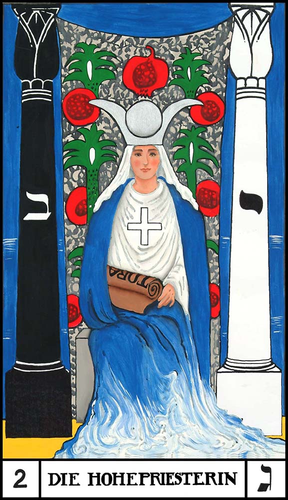 DIE HohePriesterin, Schlüssel 2 des BOTA Tarot, Erbauer des Adytums